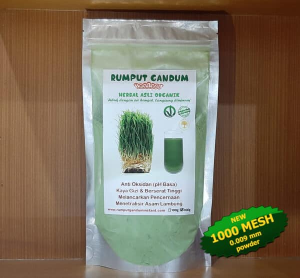 Rumput Gandum Instant Bubuk Ekstrak Rumput Gandum terbaik di Indonesia Wheatgrass Powder 200g Product 1000 Mesh